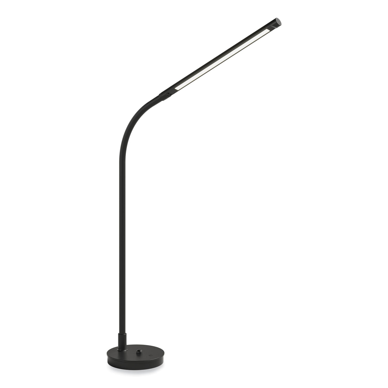 Safco Resi LED Desk Lamp, Gooseneck, 18.5' High, Black (1018BL)