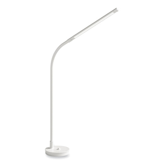 Safco Resi LED Desk Lamp, Gooseneck, 18.5" High, White (1018WH)