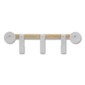 Safco Resi Coat Wall Rack, 3 Hook, 19.75w x 4.25d x 6h, White (4263WH)