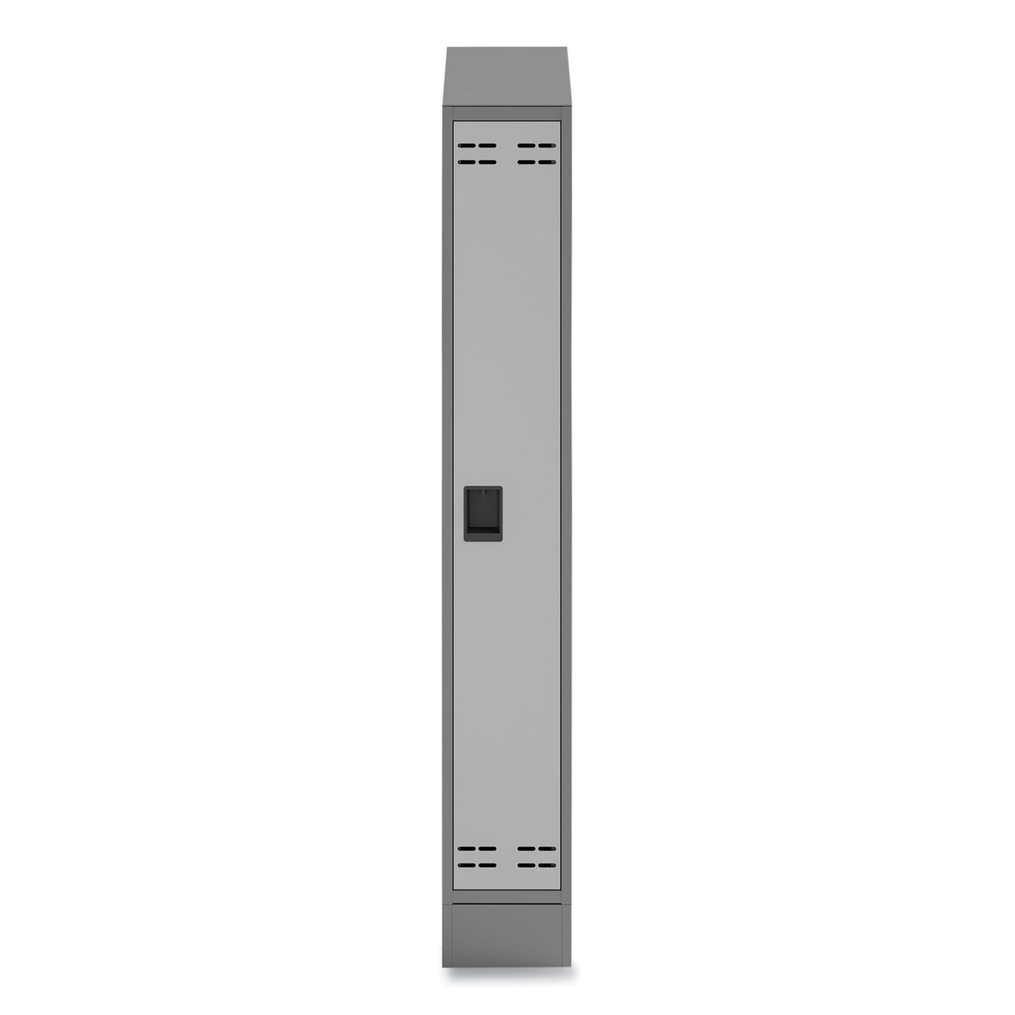 Safco Single Sloped Metal Locker Hood Addition, 12w x 18d x 6h, Gray (5516GR)