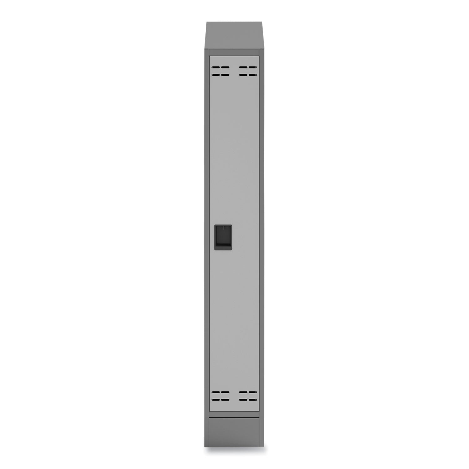 Safco Single Sloped Metal Locker Hood Addition, 12w x 18d x 6h, Gray (5516GR)