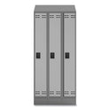 Safco Triple Sloped Metal Locker Hood Addition, 36w x 18d x 6h, Gray (5518GR)