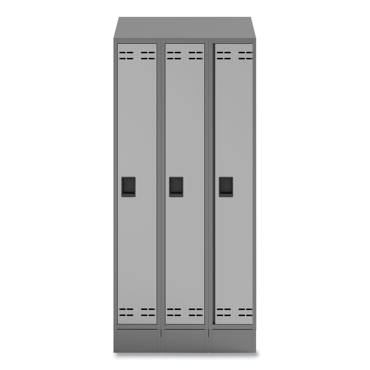 Safco Triple Sloped Metal Locker Hood Addition, 36w x 18d x 6h, Gray (5518GR)