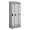 Safco Triple Sloped Metal Locker Hood Addition, 36w x 18d x 6h, Gray (5518GR)