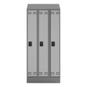 Safco Triple Continuous Metal Locker Base Addition, 35w x 16d x 5.75h, Gray (5520GR)