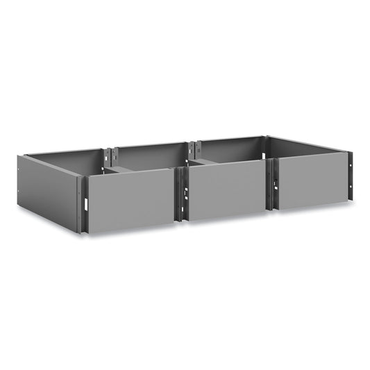 Safco Triple Continuous Metal Locker Base Addition, 35w x 16d x 5.75h, Gray (5520GR)