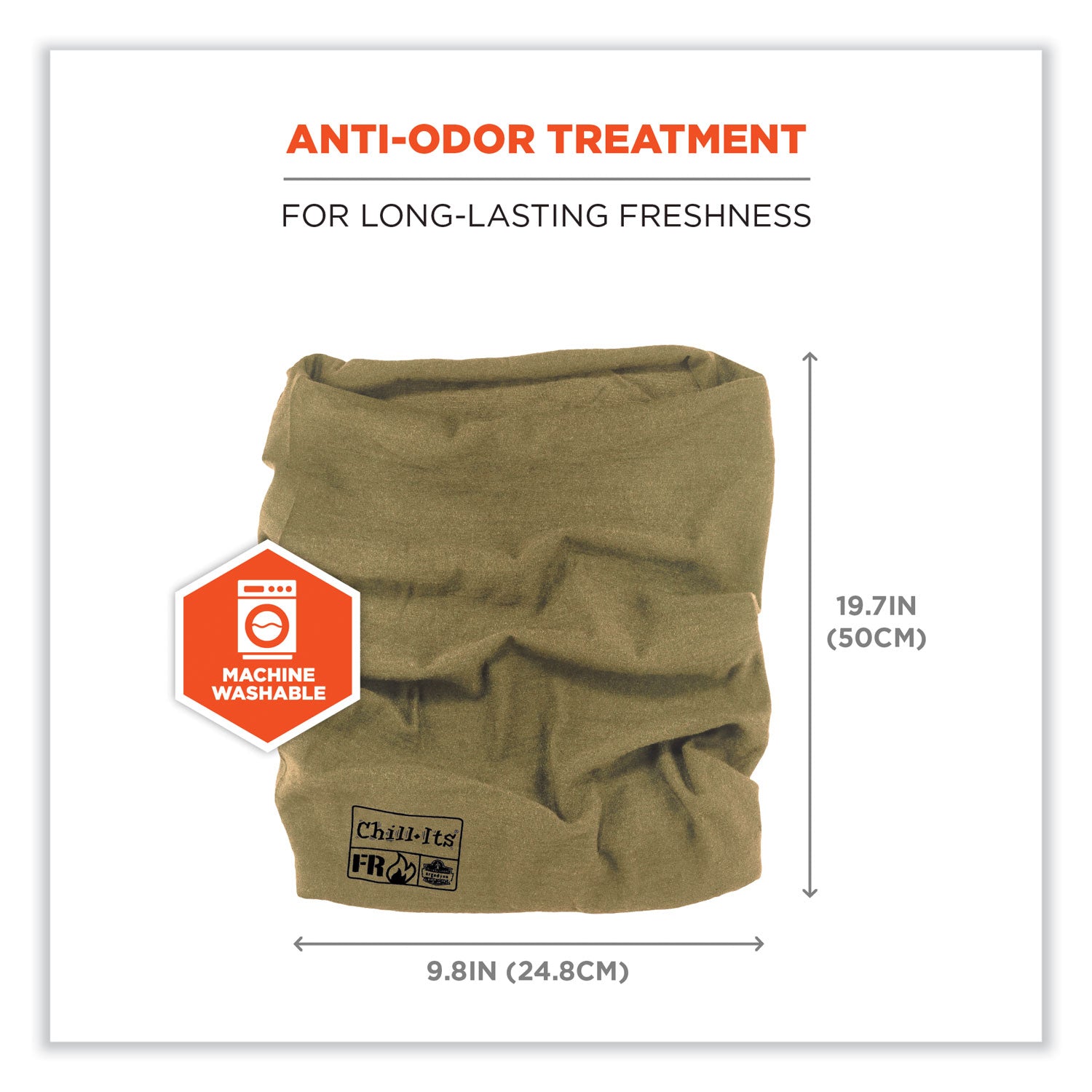 ergodyne Chill-Its 6486 FR Multi-Band, Nomex, One Size Fits Most, Khaki (42230)