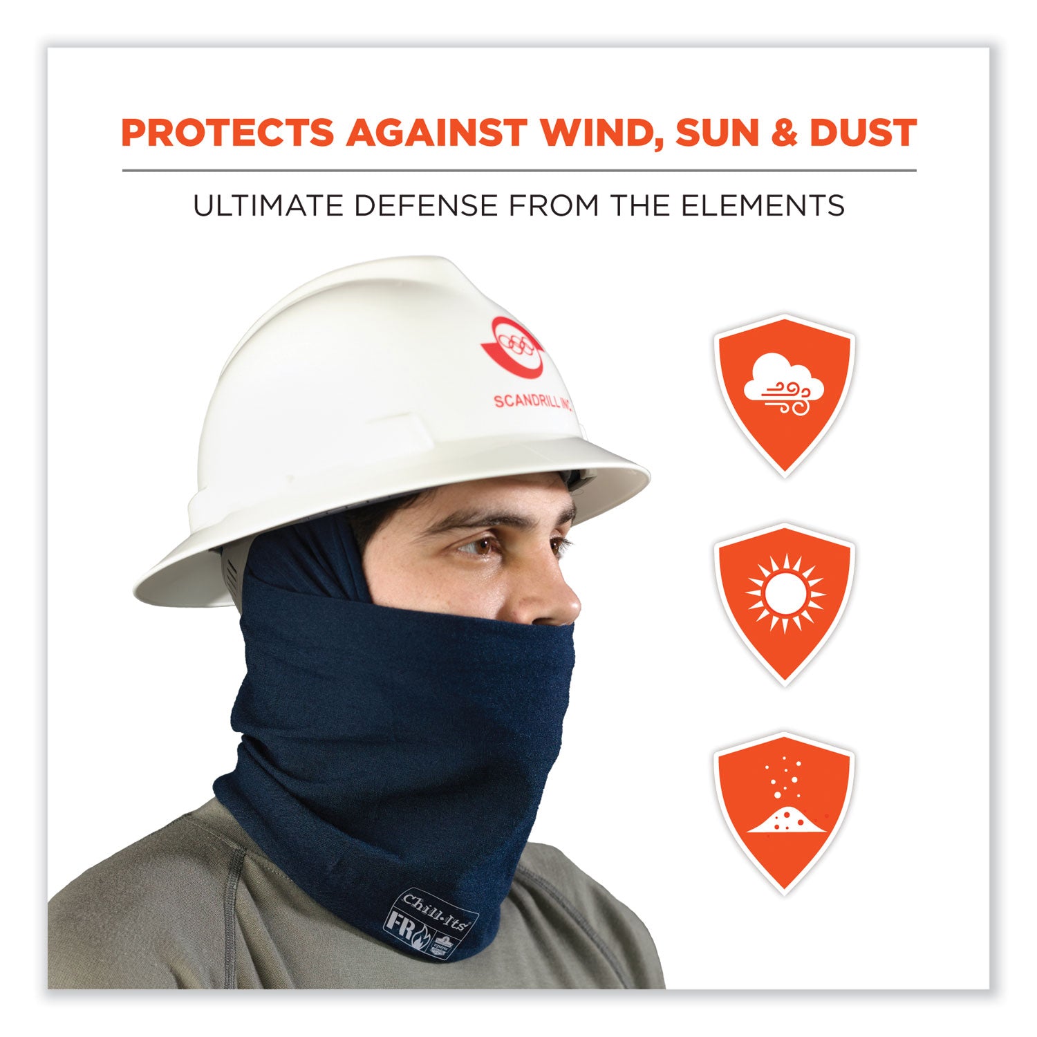 ergodyne Chill-Its 6486 FR Multi-Band, Nomex, One Size Fits Most, Khaki (42230)