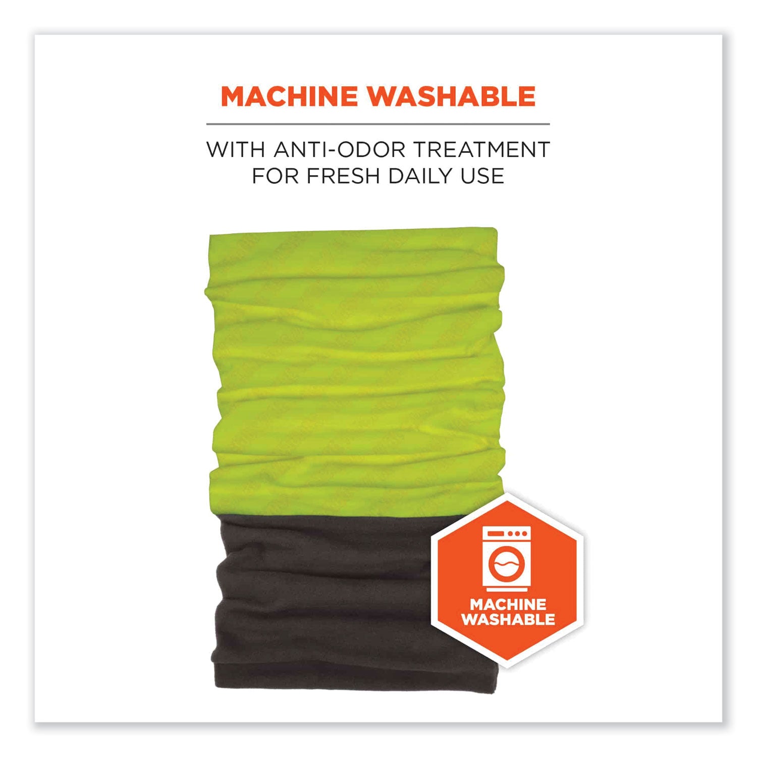 ergodyne N-Ferno 6492 2-Piece Thermal Fleece + Poly Multi-Band, One Size Fits Most, Lime (42330)