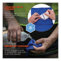 ergodyne Chill-Its 6482 Cooling Neck Gaiter Bandana Pocket Kit, Polyester/Spandex, Large/X-Large, Blue (42136)