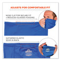 ergodyne Chill-Its 6482 Cooling Neck Gaiter Bandana Pocket Kit, Polyester/Spandex, Large/X-Large, Blue (42136)
