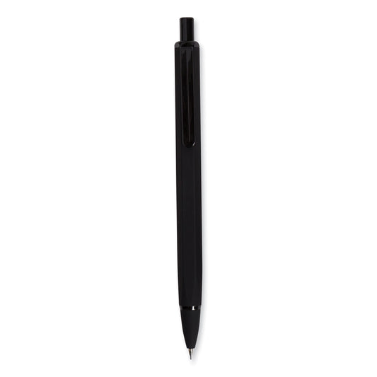 U Brands Cambria Soft Touch Mechanical Pencil, 0.7 mm, HB (#2), Black Lead, Black Barrel, 12/Pack (5008U0124)