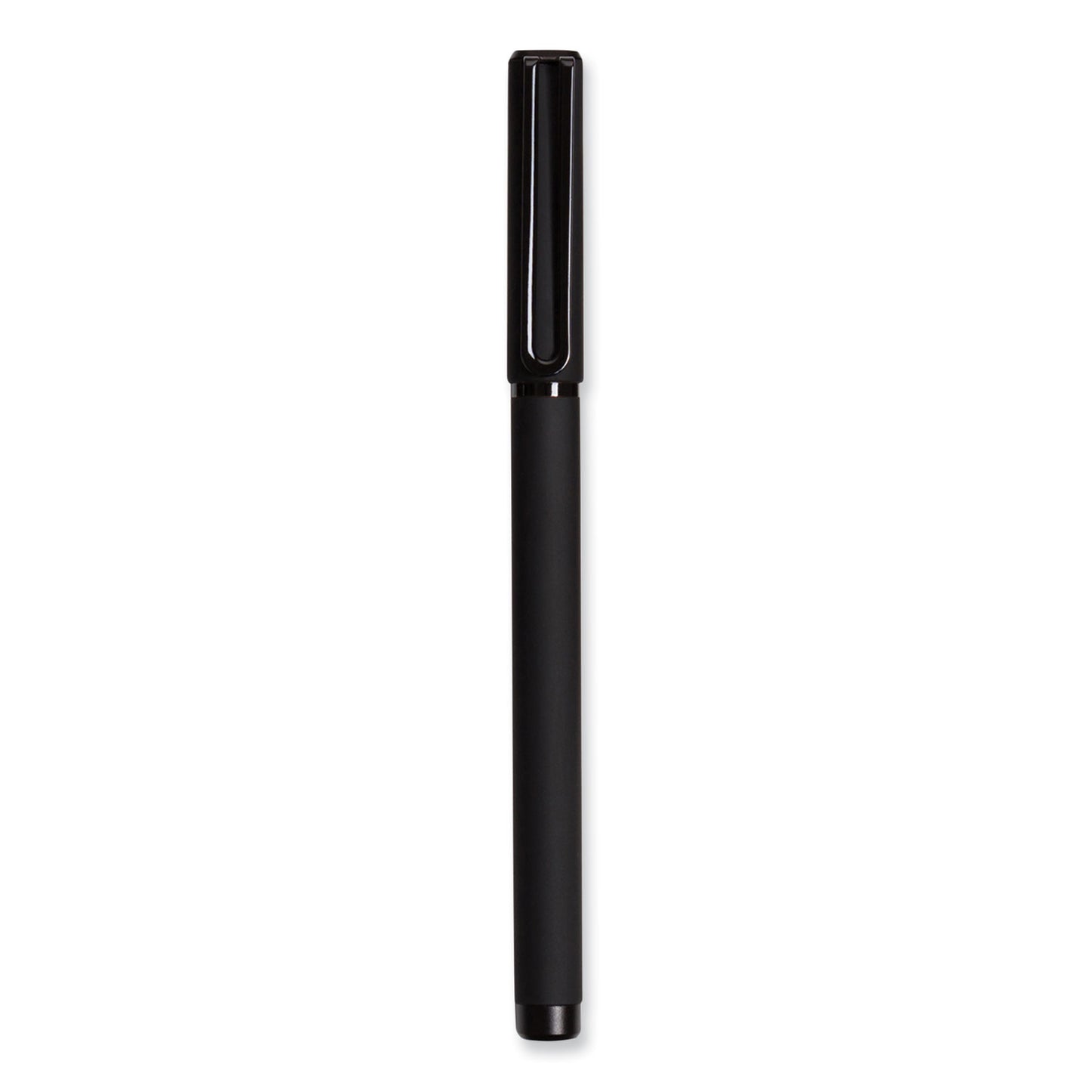 U Brands Catalina Soft Touch Porous Point Pen, Stick, Fine 0.7 mm, Black Ink, Black Barrel, Dozen (5007U0124)