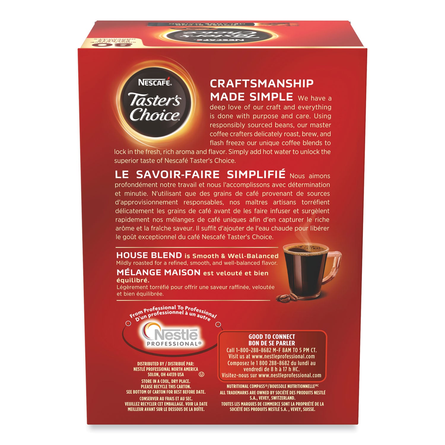 Nescaf Taster's Choice Stick Pack, House Blend, 80/Box (15782)