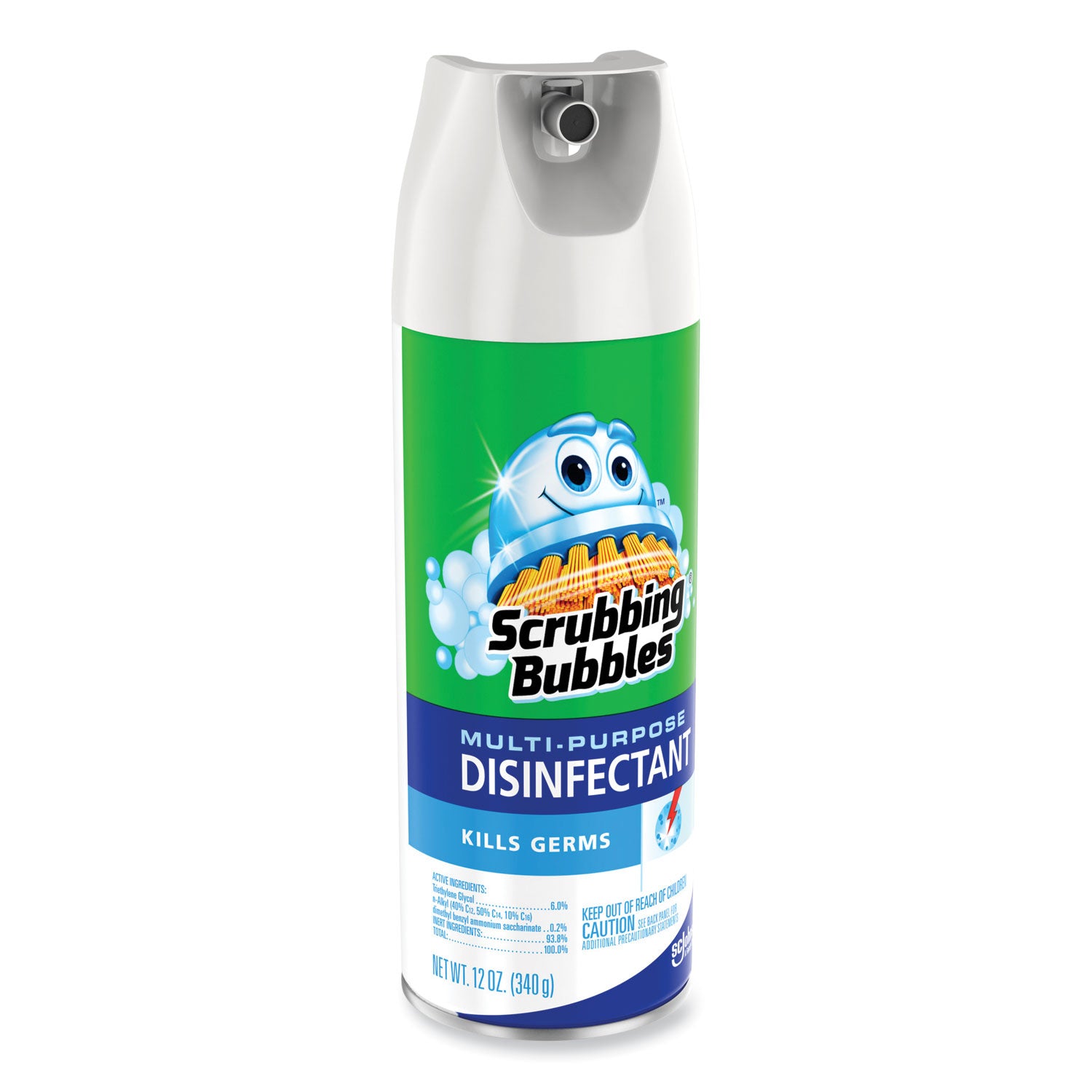 Scrubbing Bubbles Multi-Purpose Disinfectant Spray, 12 oz Aerosol Spray, 12/Carton (613104)