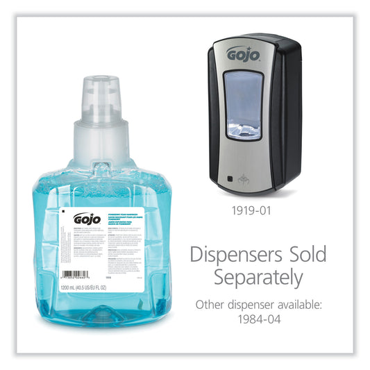 GOJO Pomeberry Foam Handwash Refill, For LTX-12 Dispenser, Pomegranate Scent, 1,200 mL, 2/Carton (191602CT)