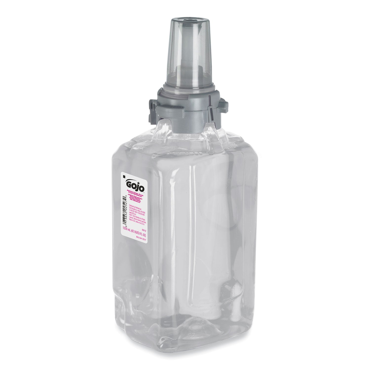 GOJO Antibacterial Foam Hand Wash Refill, For ADX-12 Dispenser, Plum Scent, 1,250 mL, 3/Carton (881203CT)