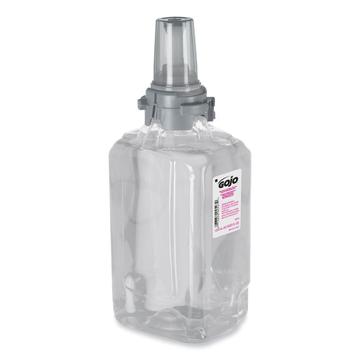 GOJO Antibacterial Foam Hand Wash Refill, For ADX-12 Dispenser, Plum Scent, 1,250 mL, 3/Carton (881203CT)
