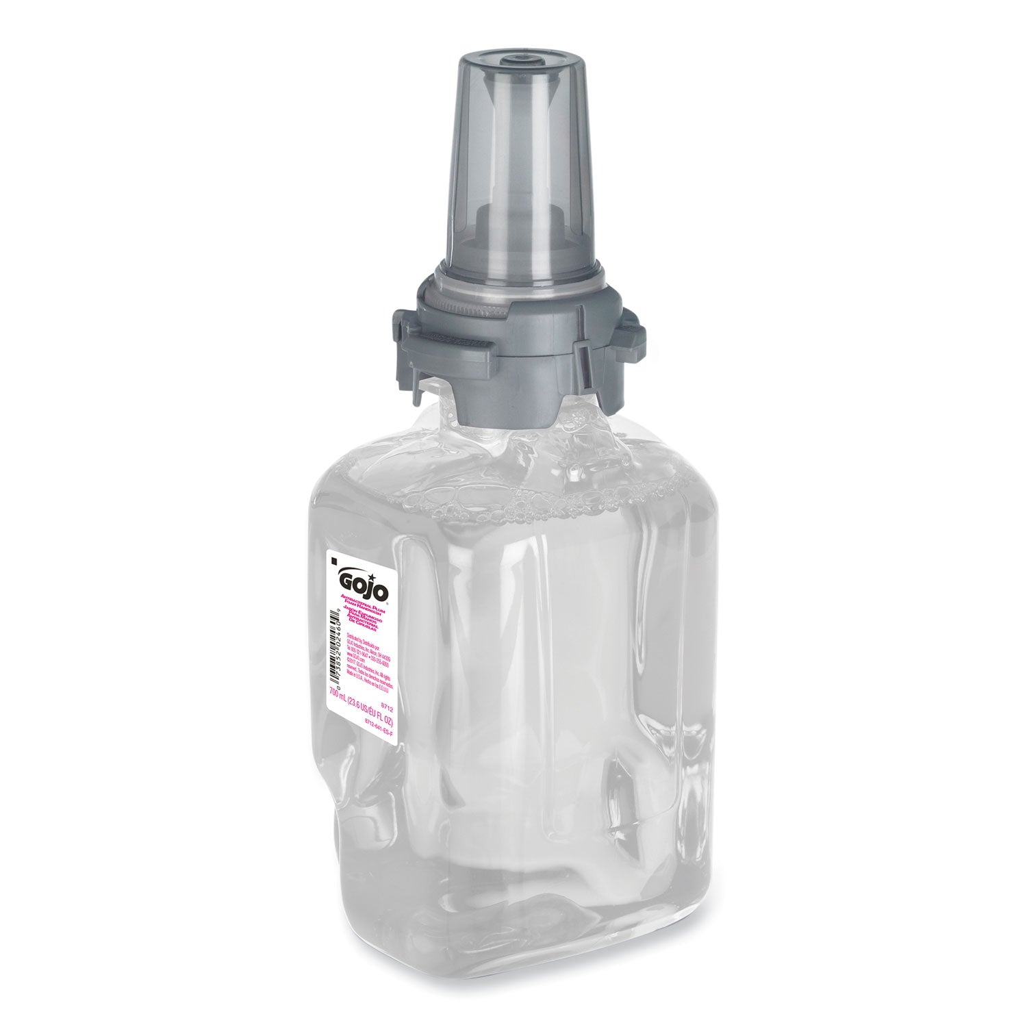 GOJO Antibacterial Foam Hand Wash Refill for ADX-7 Dispensers, Plum Scent, 700 mL, 4/Carton (871204)