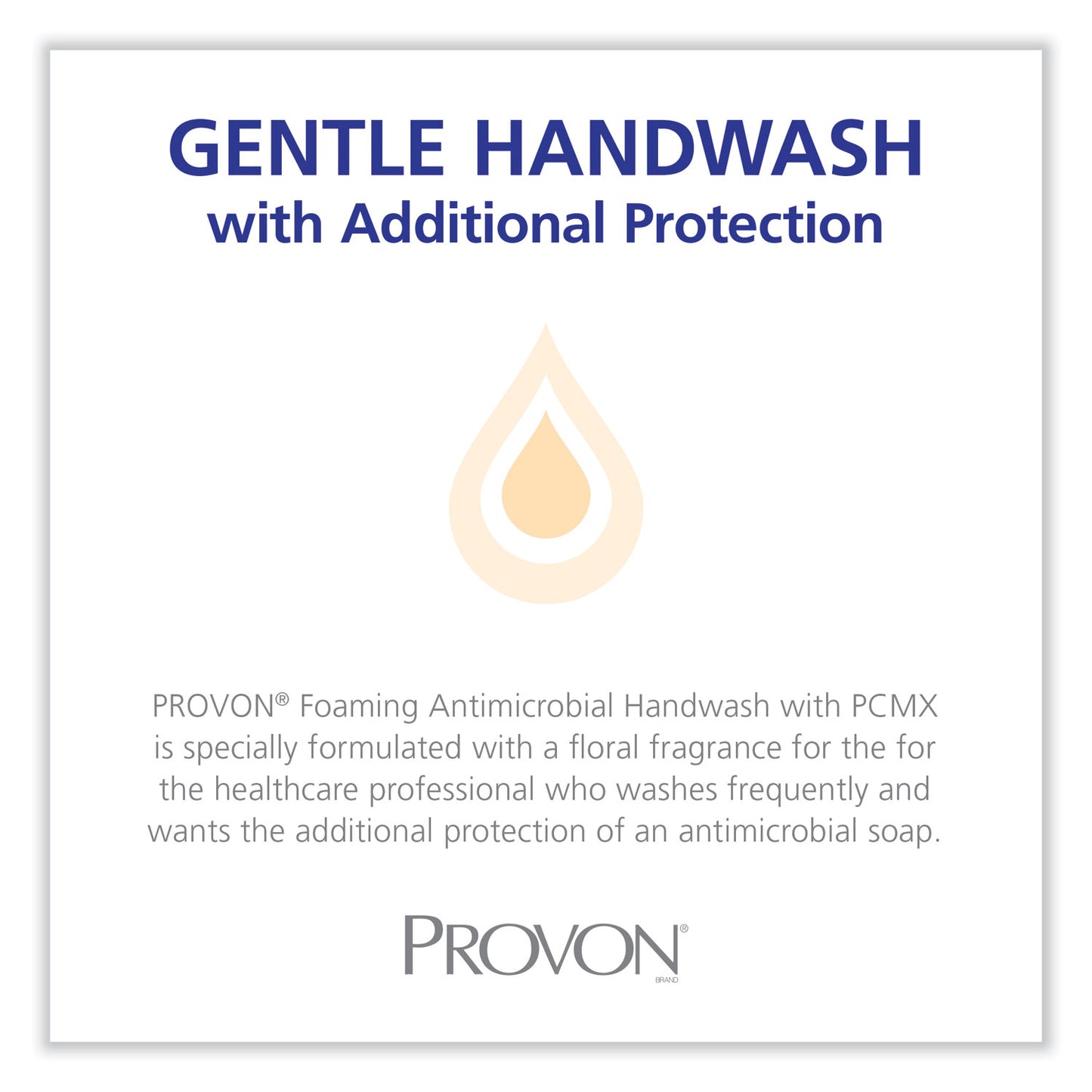 PROVON Foaming Antimicrobial Handwash with PCMX Refill, For LTX-12, Floral Scent, 1,200 mL, 2/Carton (194402)