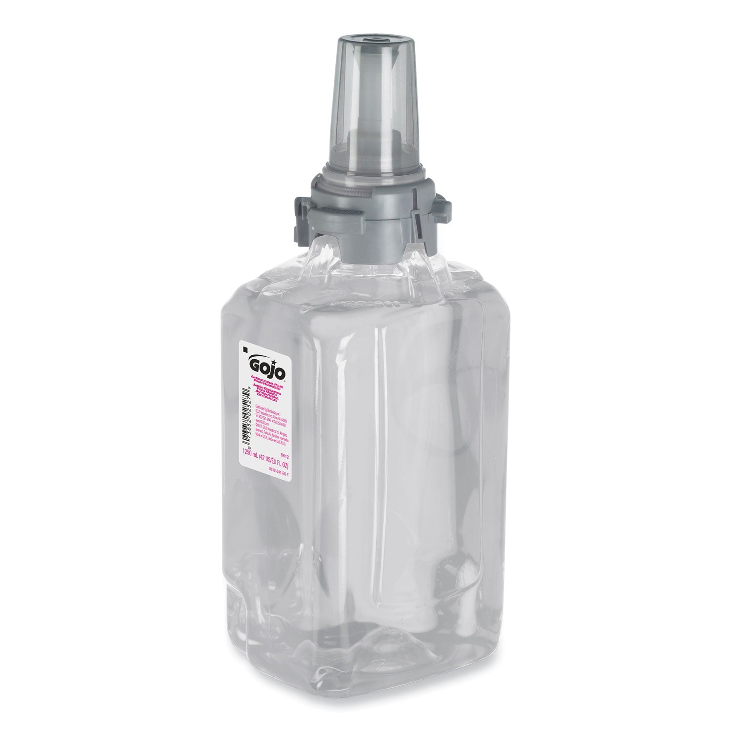 GOJO Antibacterial Foam Hand Wash Refill, For ADX-12 Dispenser, Plum Scent, 1,250 mL (881203EA)