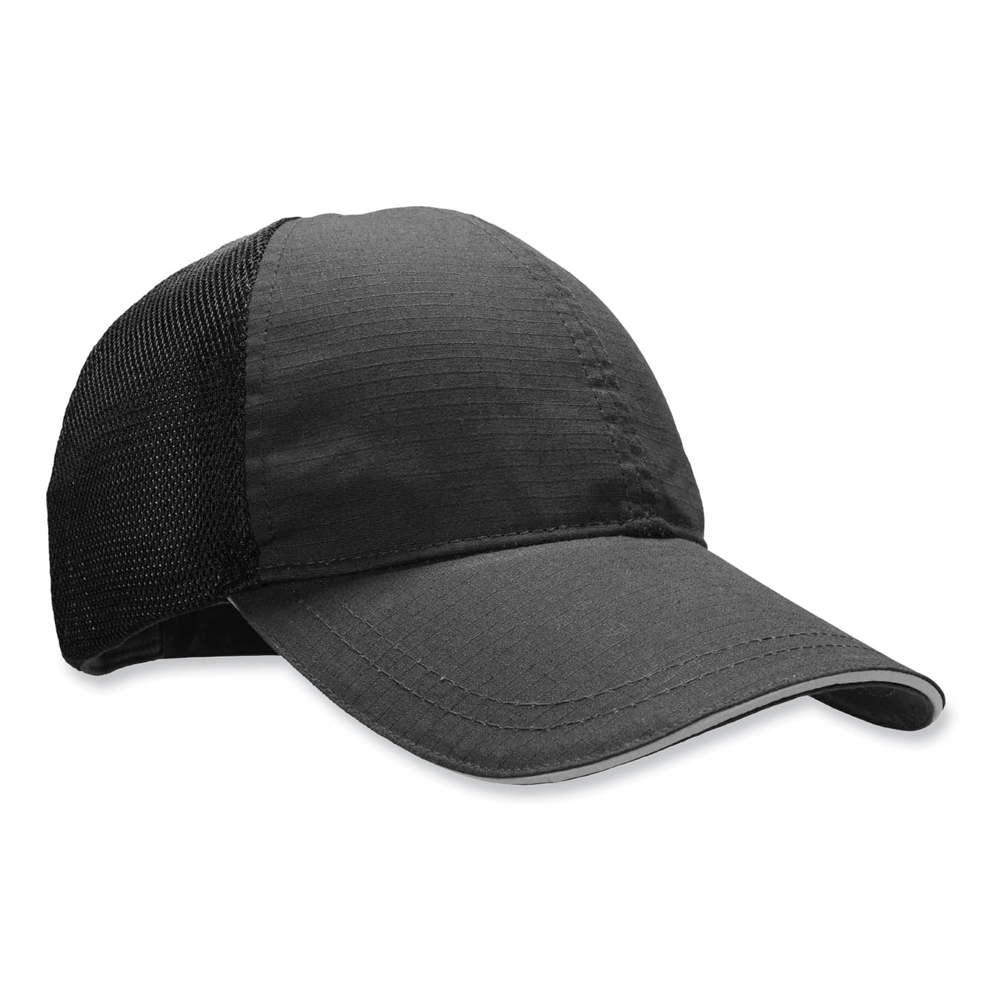 ergodyne Skullerz 8946 Baseball Cap, Cotton/Polyester, One Size Fits Most, Black (23400)