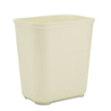 Rubbermaid Commercial Fiberglass Wastebasket, 7 gal, Fiberglass, Beige (254300BG)