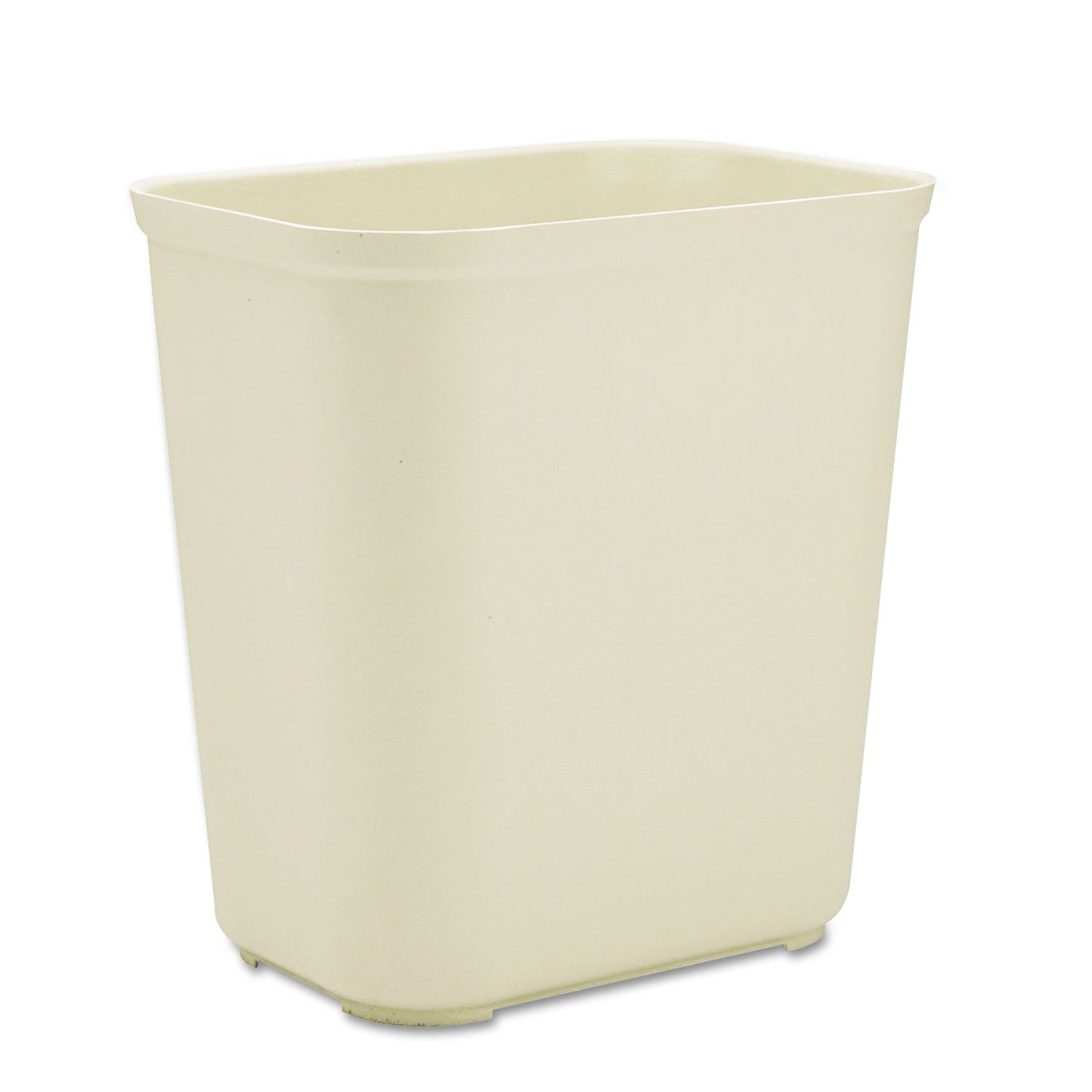 Rubbermaid Commercial Fiberglass Wastebasket, 7 gal, Fiberglass, Beige (254300BG)