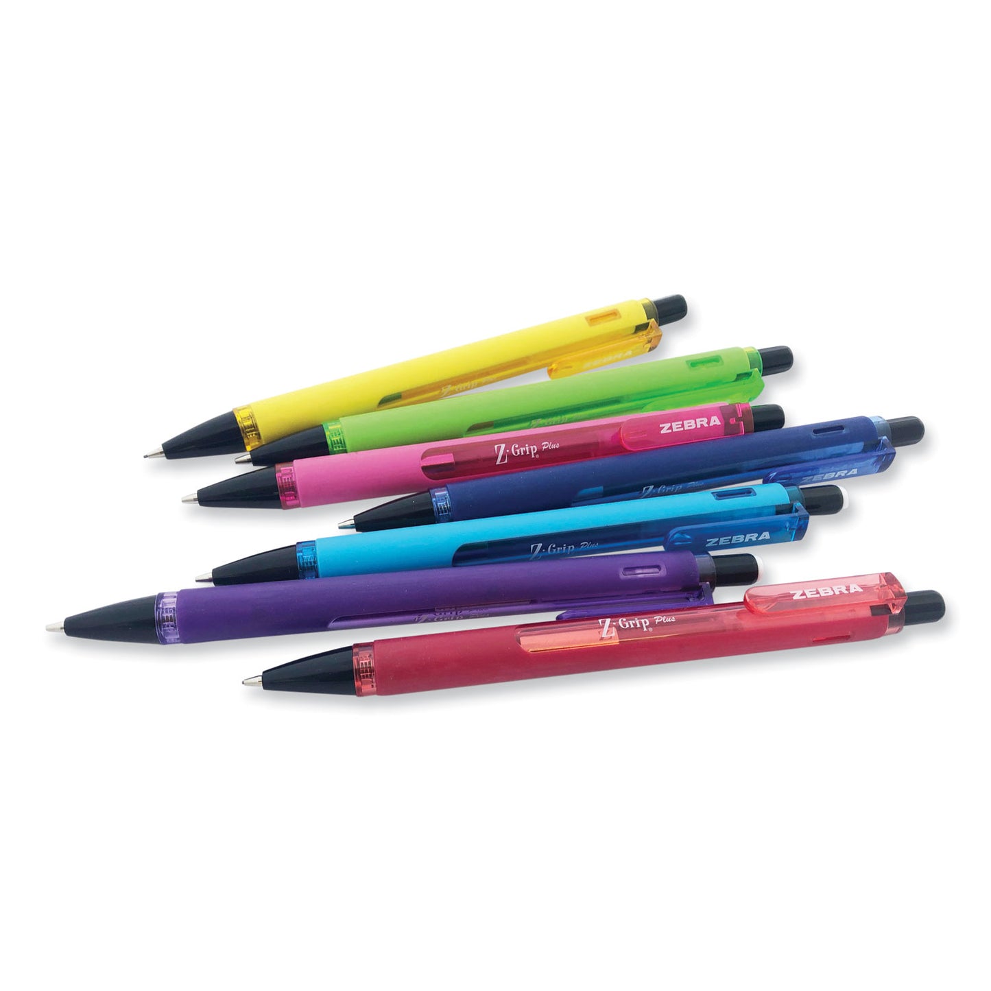 Zebra Z-Grip Plus Mechanical Pencil, 0.7 mm, HB (#2), Black Lead, Assorted Barrel Colors, 3/Pack (55403)
