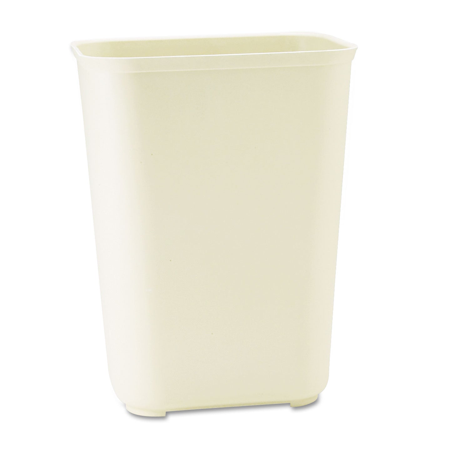 Rubbermaid Commercial Fiberglass Wastebasket, 10 gal, Fiberglass, Beige (254400BG)