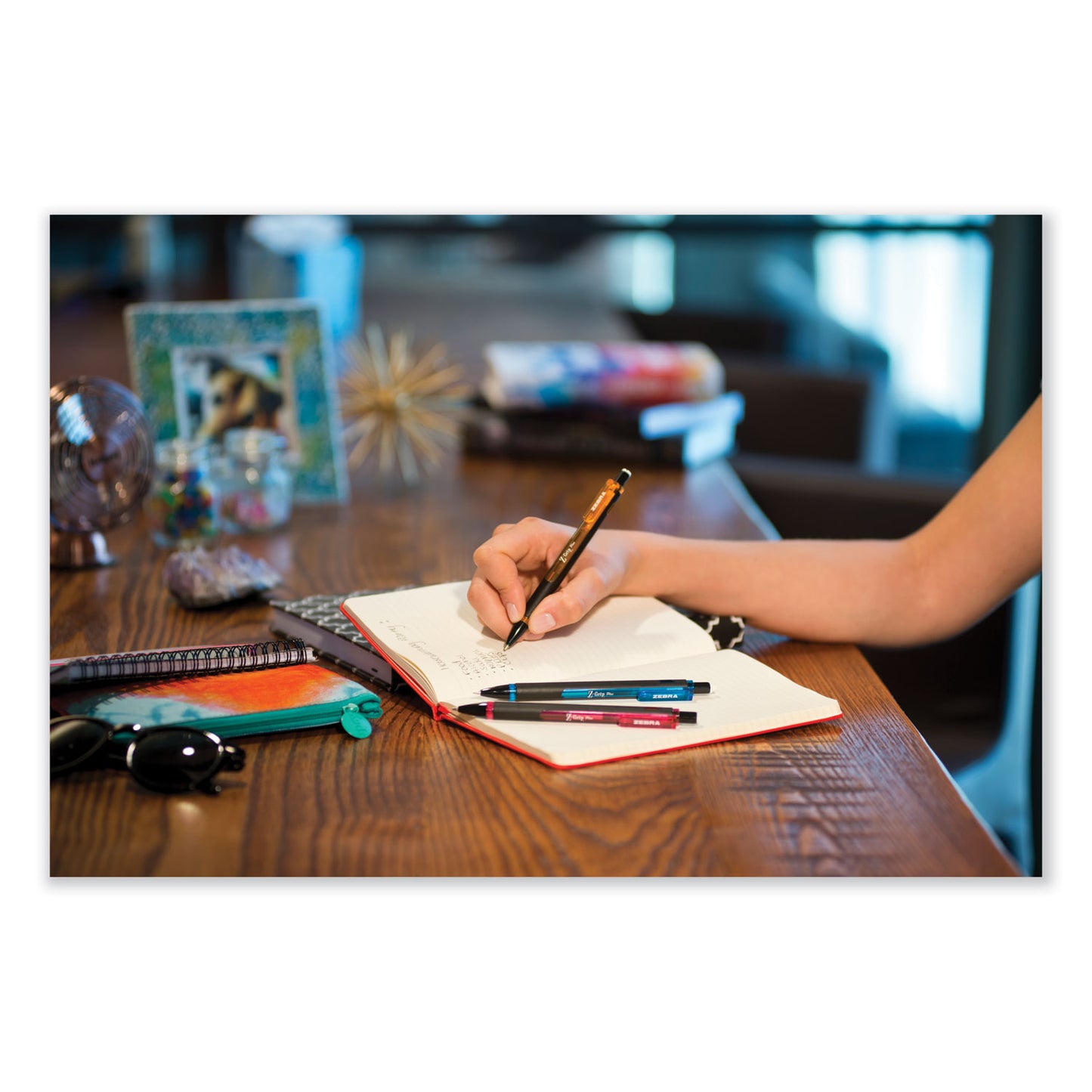 Zebra Z-Grip Plus Mechanical Pencil, 0.7 mm, HB (#2), Black Lead, Assorted Barrel Colors, 3/Pack (55403)