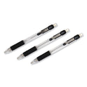 Zebra Z-Grip Mechanical Pencil, 0.7 mm, HB (#2), Black Lead, Clear/Black Barrel, 24/Pack (15241)