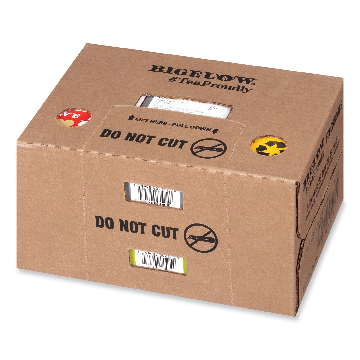 Bigelow Assorted Tea Packs, Six Flavors, 28/Box, 168/Carton (15577)