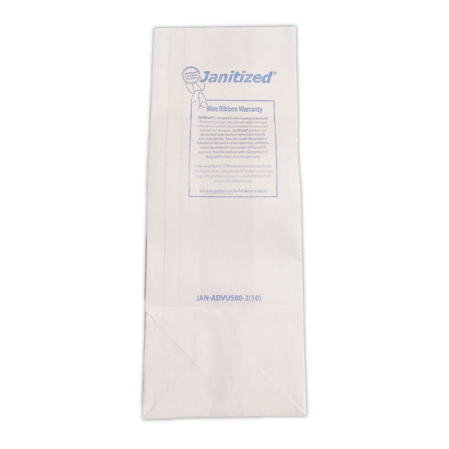 Janitized Vacuum Filter Bags Designed to Fit Advance VU500/Triple S Triumph, 100/Carton (ADVU500210)