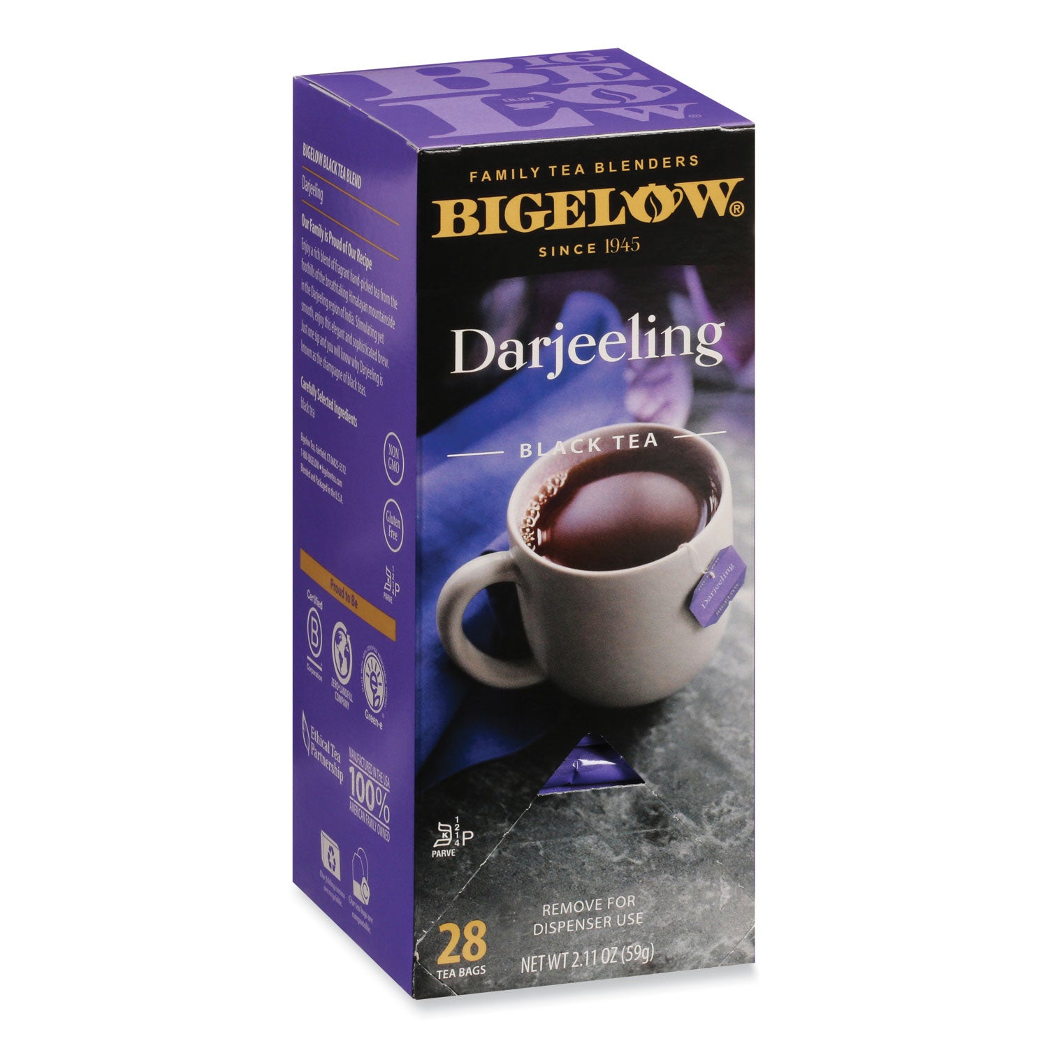 Bigelow Darjeeling Black Tea Bags, 0.08 Tea Bag, 28/Box (RCB003491)