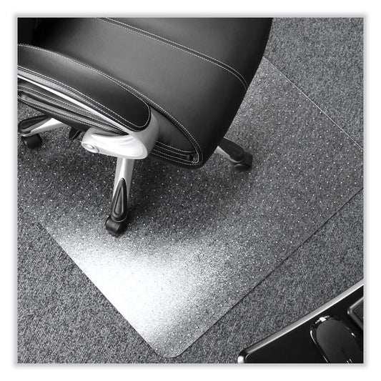 Floortex Cleartex Ultimat Polycarbonate Chair Mat for High Pile Carpets, 60" w x 48" l, Clear (ER1115227ER)