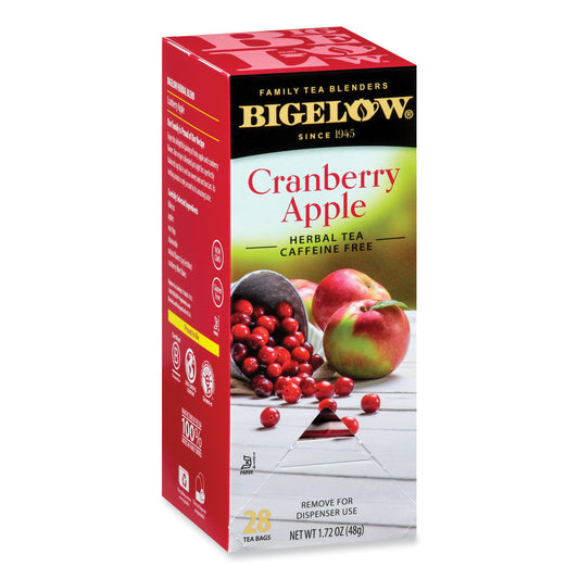 Bigelow Cranberry Apple Herbal Tea, 28/Box (10400)