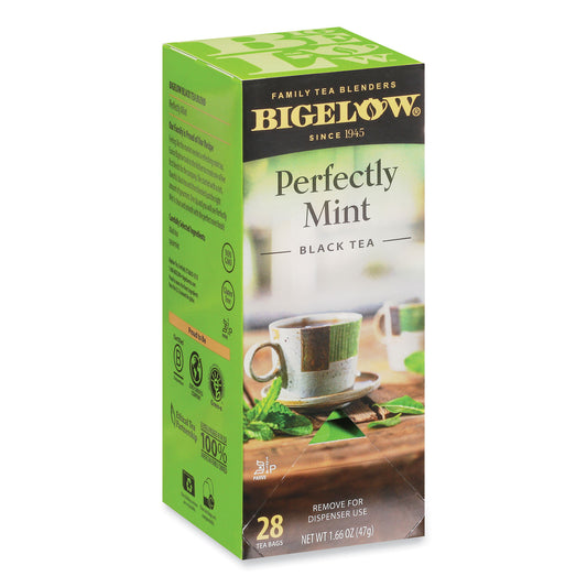 Bigelow Perfectly Mint Black Tea, 28/Box (10344)