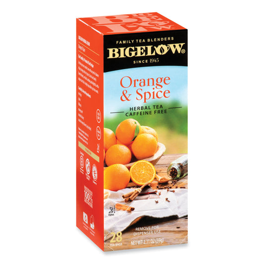 Bigelow Orange and Spice Herbal Tea, 28/Box (10398)