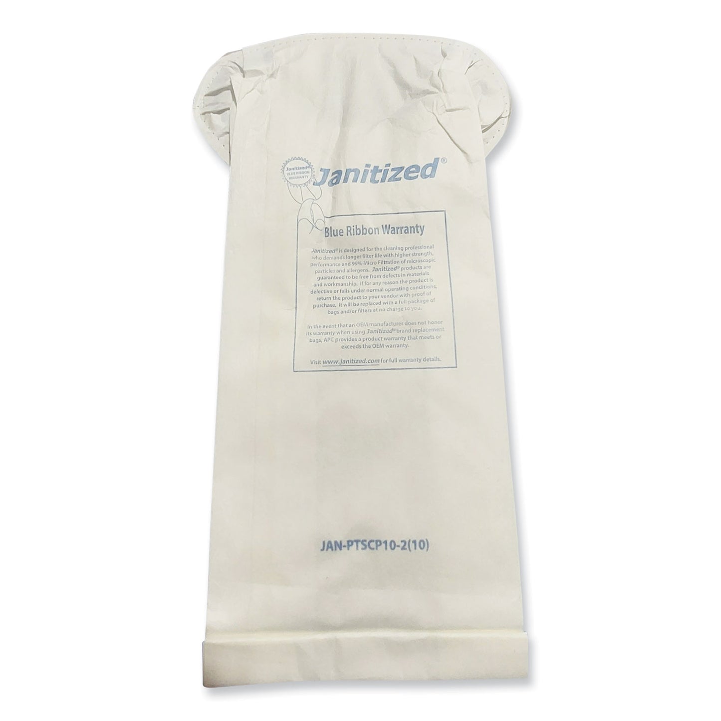 Janitized Vacuum Filter Bags Designed to Fit ProTeam Super Coach Pro 10, 100/Carton (JANPTSCP102)