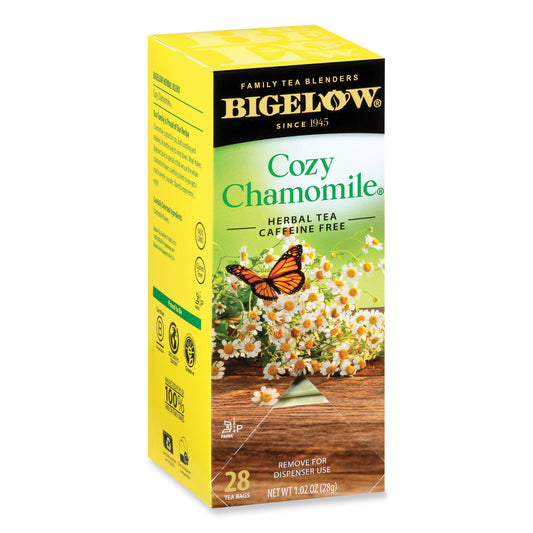 Bigelow Single Flavor Tea, Cozy Chamomile, 28 Bags/Box (00401)