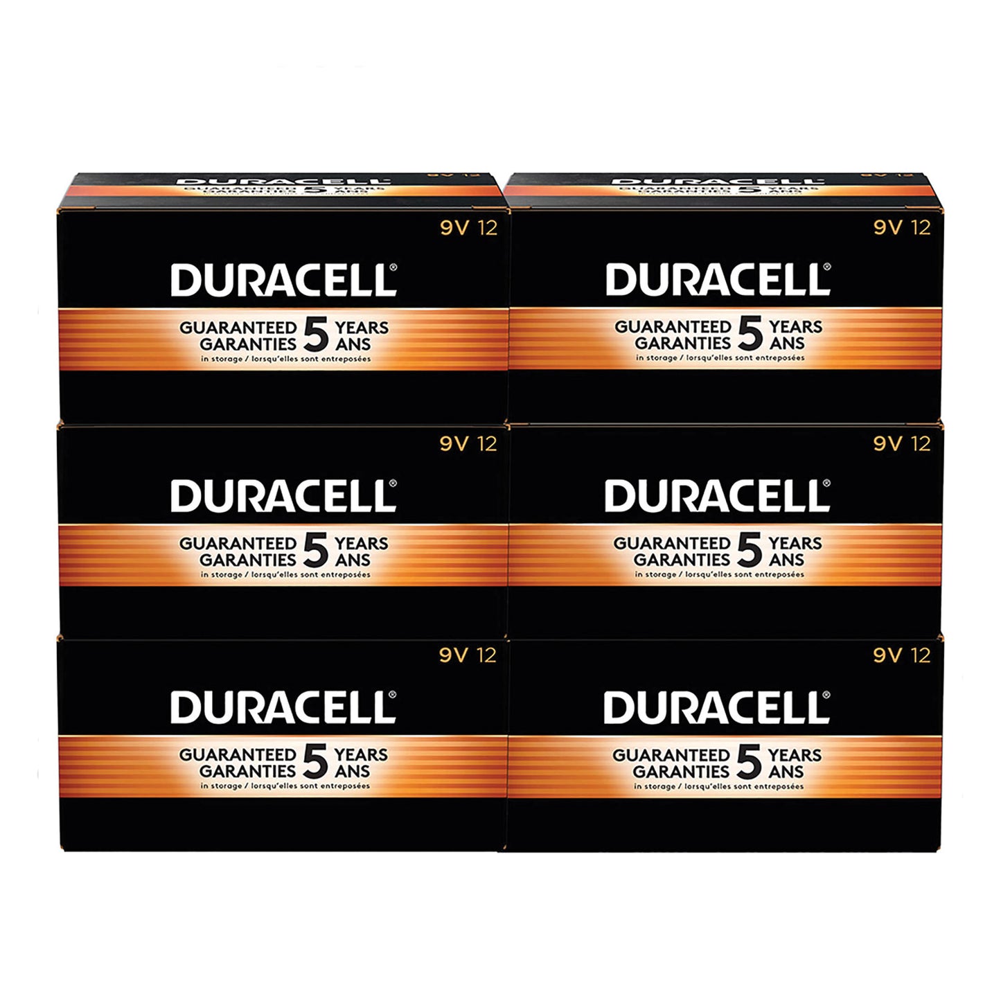 Duracell CopperTop Alkaline 9V Batteries, 72/Carton (MN1604CT)