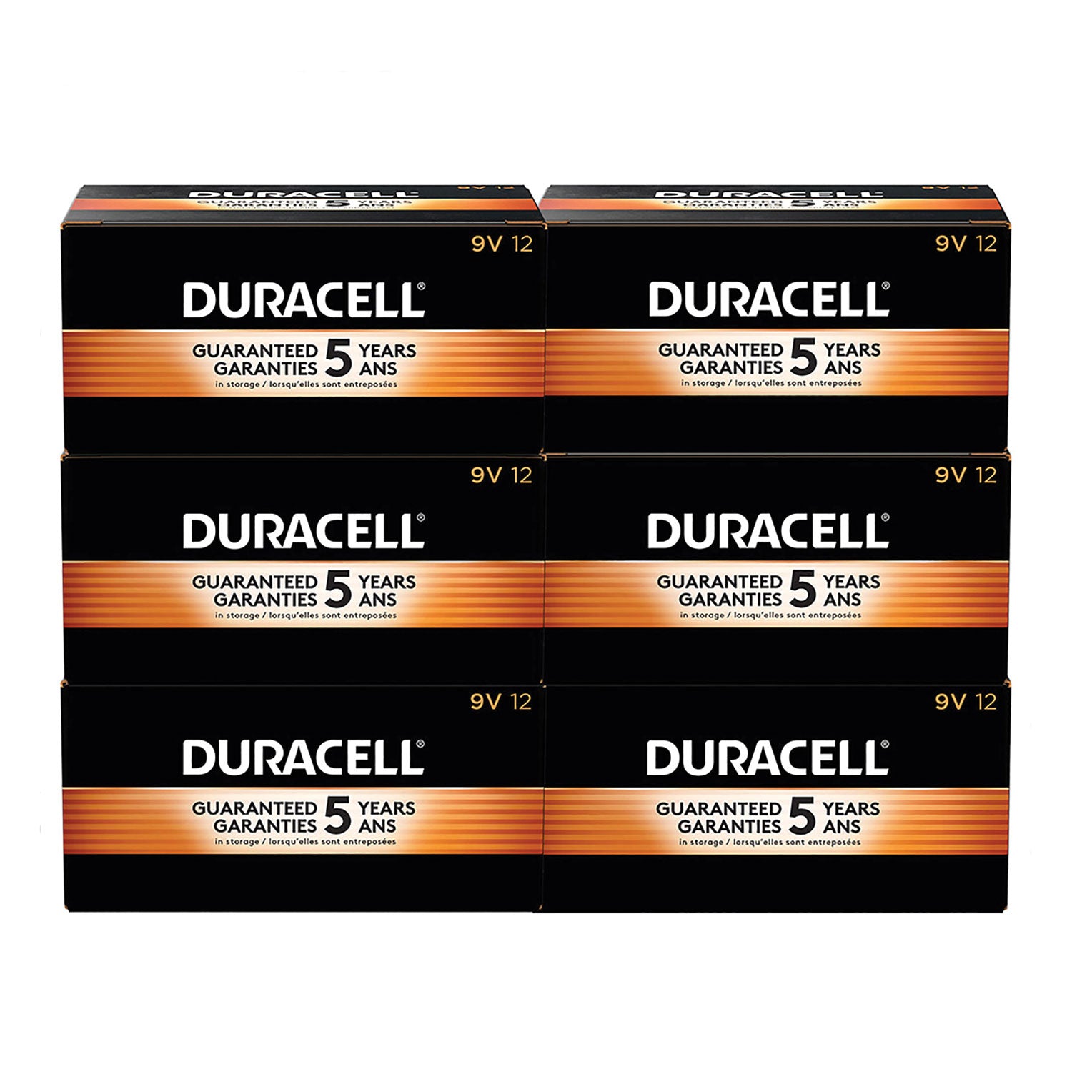 Duracell CopperTop Alkaline 9V Batteries, 72/Carton (MN1604CT)