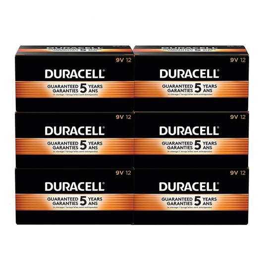 Duracell CopperTop Alkaline 9V Batteries, 72/Carton (MN1604CT)