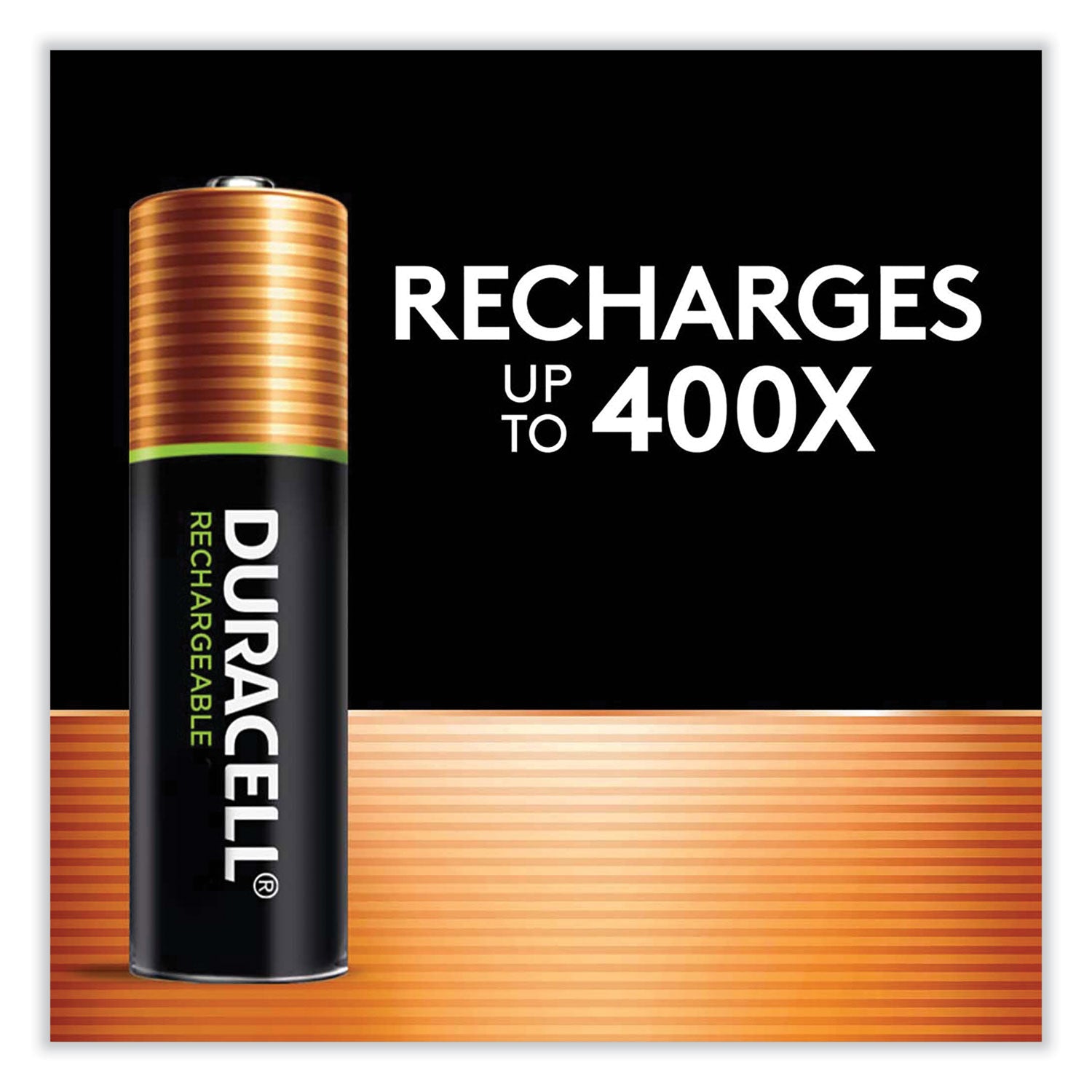 Duracell Rechargeable StayCharged NiMH Batteries, AA, 4/Pack (NLAA4BCD)