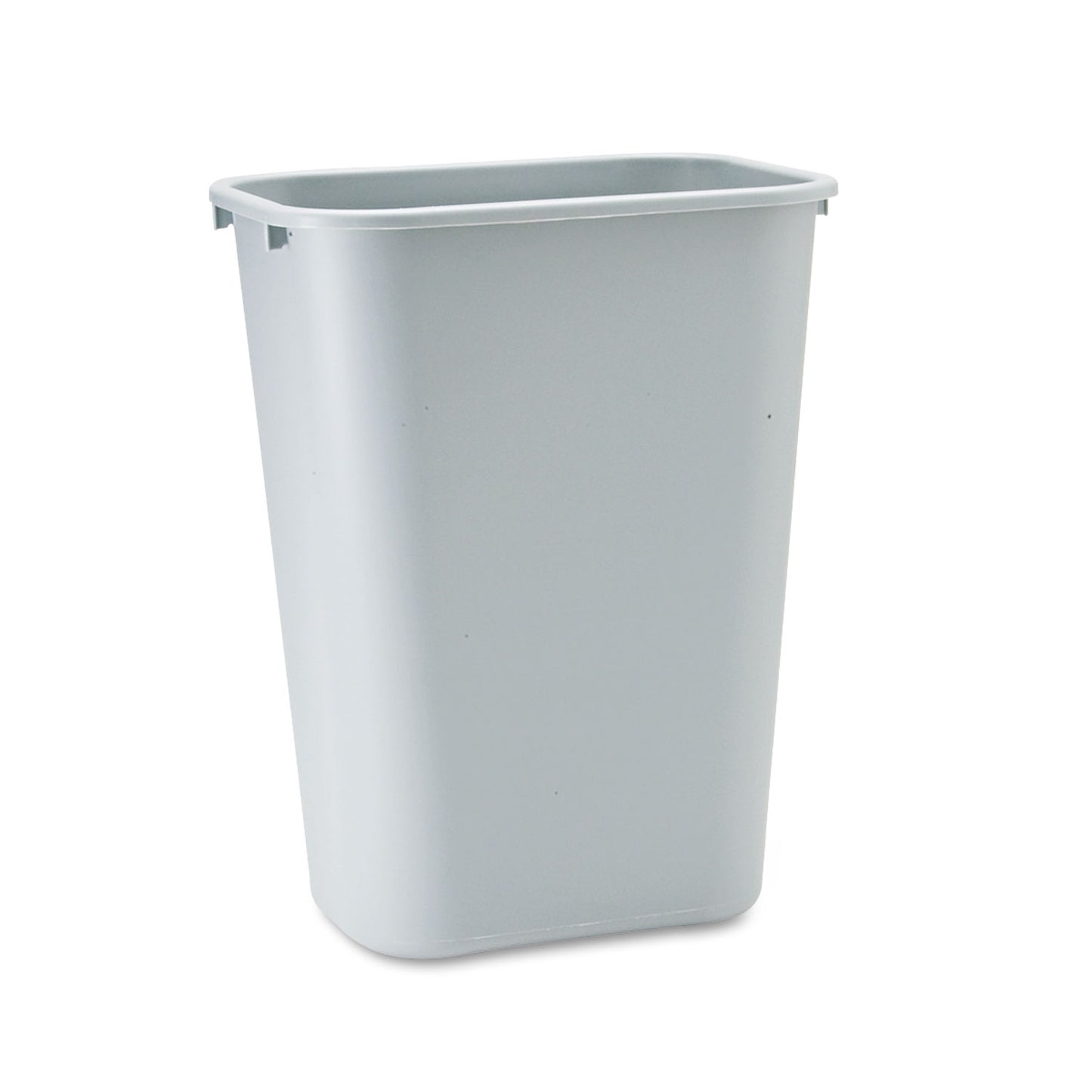 Rubbermaid Commercial Deskside Plastic Wastebasket, 10.25 gal, Plastic, Gray (295700GY)