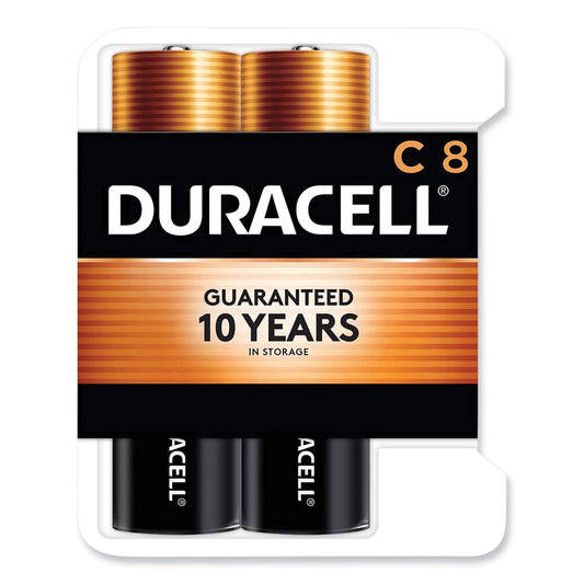 Duracell CopperTop Alkaline C Batteries, 8/Pack (MN14RT8Z)