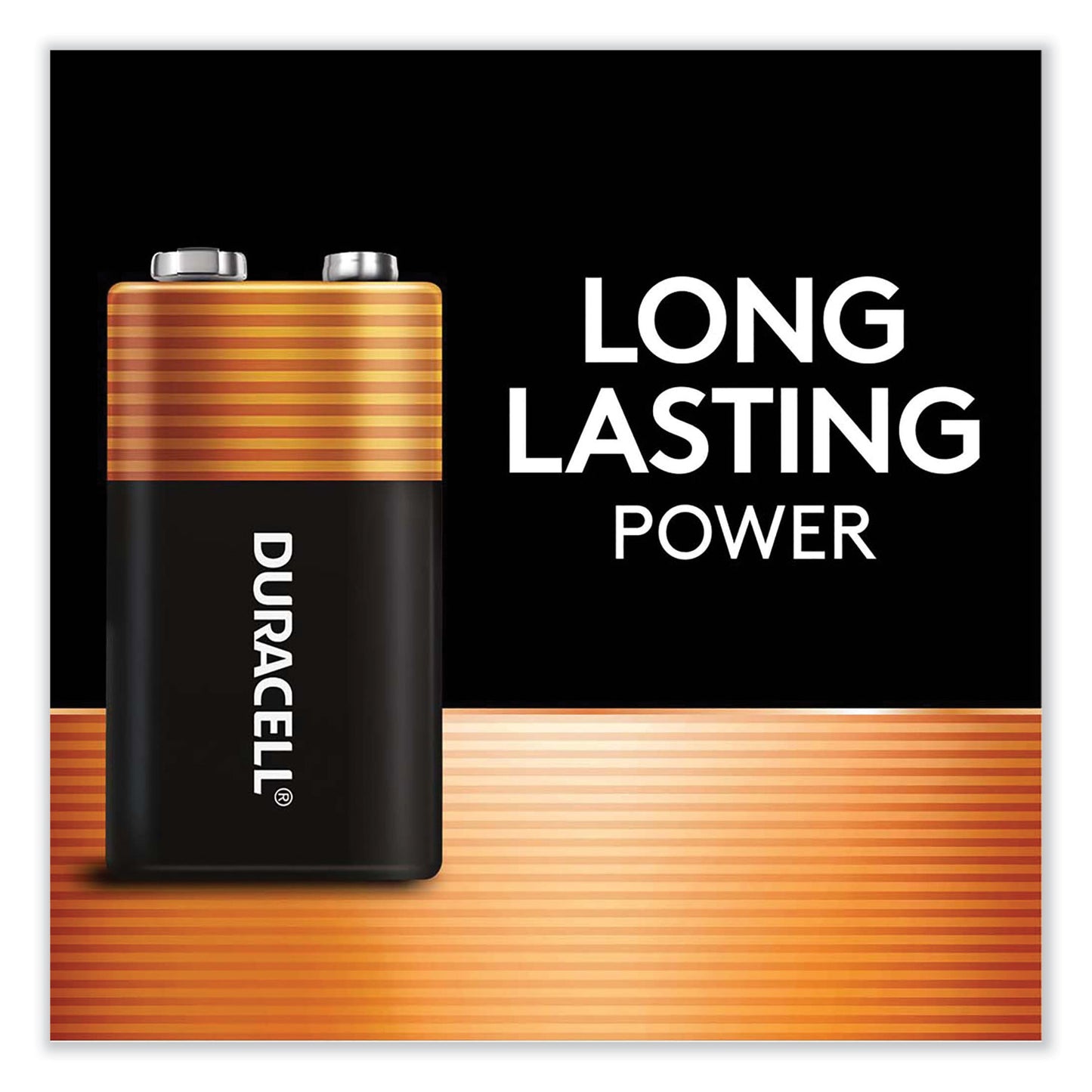 Duracell CopperTop Alkaline 9V Batteries, 12/Box (MN1604BKD)