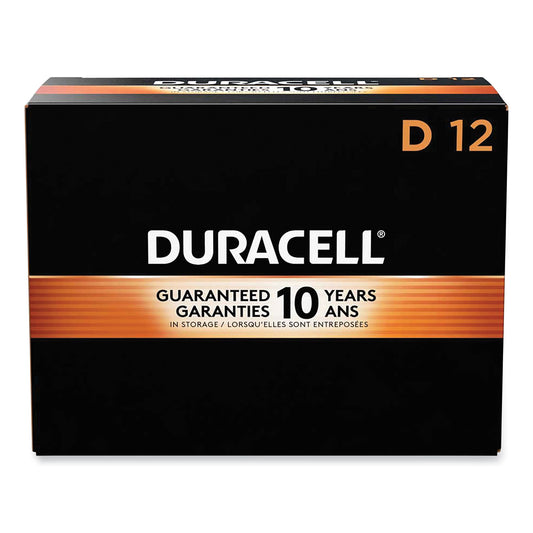 Duracell CopperTop Alkaline D Batteries, 12/Box (MN1300)