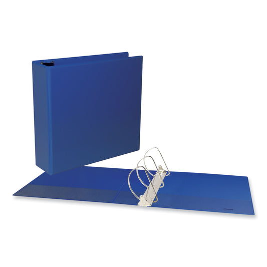 Universal Slant D-Ring View Binder, 3 Rings, 3" Capacity, 11 x 8.5, Navy Blue (20754)